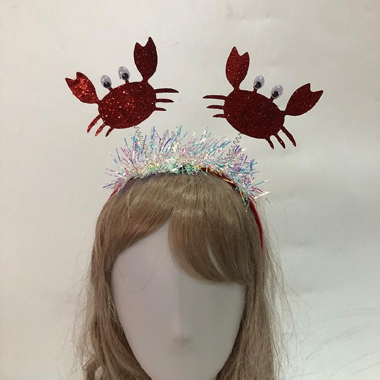 Hair Accessories Women Washing Face Hairband Crab Lobsters Shaped Hair Decors
