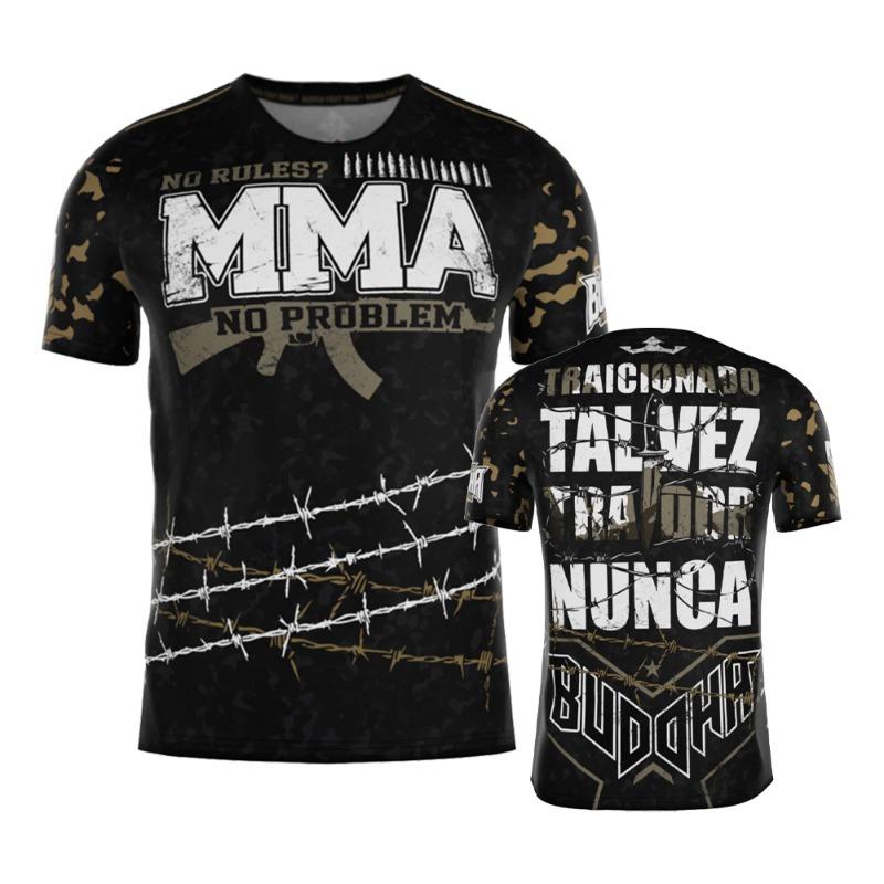 2026 New Fighting Boxing Suit Summer Hot Sale Men's T-shirt Loose Breathable 3D Printed Short Sleeve Men's Sports Fitness Tops