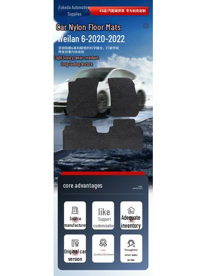 Trunk and Tail Box Nylon Mats for WeiLan 6 (2020-2022 Models)