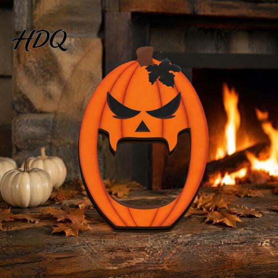 Solid Wood Halloween Signs Wooden BOO Ornaments for Tabletop Tiered Tray Decor Theme Room Decor Creative Letter Decorations Festive Holiday