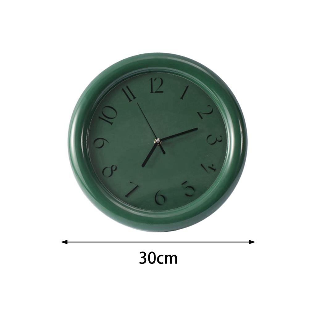 Wall Clock Non Ticking Creative Round Time Clock Small Clock Mute Clock for Dining Room Living Room Indoor Bedroom Bathroom