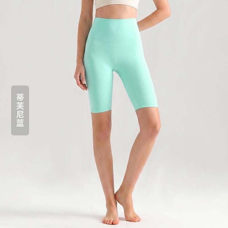 Weiman cloud nude five-point yoga pants women's summer thin tight yoga clothes high waist hip lift fitness yoga pants