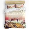 Blue Marine Coral Shells Starfish Duvet Cover With Pillow Case Custom 3pcs Bedding Set Quilt Cover Double Bed Home Textile