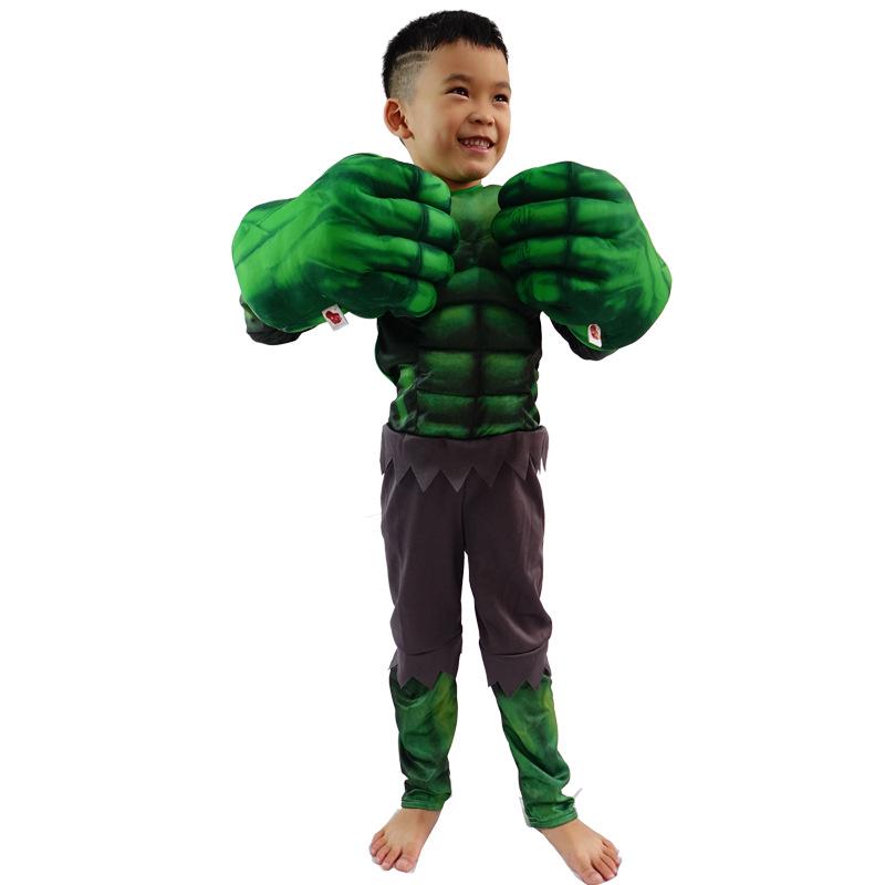 Hulk Muscle Costume for Kids & Adults - Halloween Cosplay Anime Role-Playing Outfit