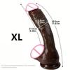 Oversized Soft Realistic Dildo Big Penis Suction Cup Dick Penetration Anal Adult Sex Toys Women Masturbation Clitoral and Vaginal G-spot Stimulation