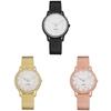 Ladies Silver Gold Rose Gold Luminous Quartz Watch With Stainless Steel Buckle For Women