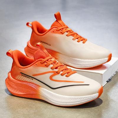 Running Shoes Women Thick-Soled Breathable Anti-Slip Casual Shoes Men Lightweight Comfortable Soft Lace-Up Sports Shoes Men
