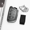 Auto Shell Fob For Jac Jiayue X7 Ic5 Iev S4 7S T8 A5 X4 Refine S4 S7 M6 Silver Edge Tpu Car Key Case Keyless Cover Accessories