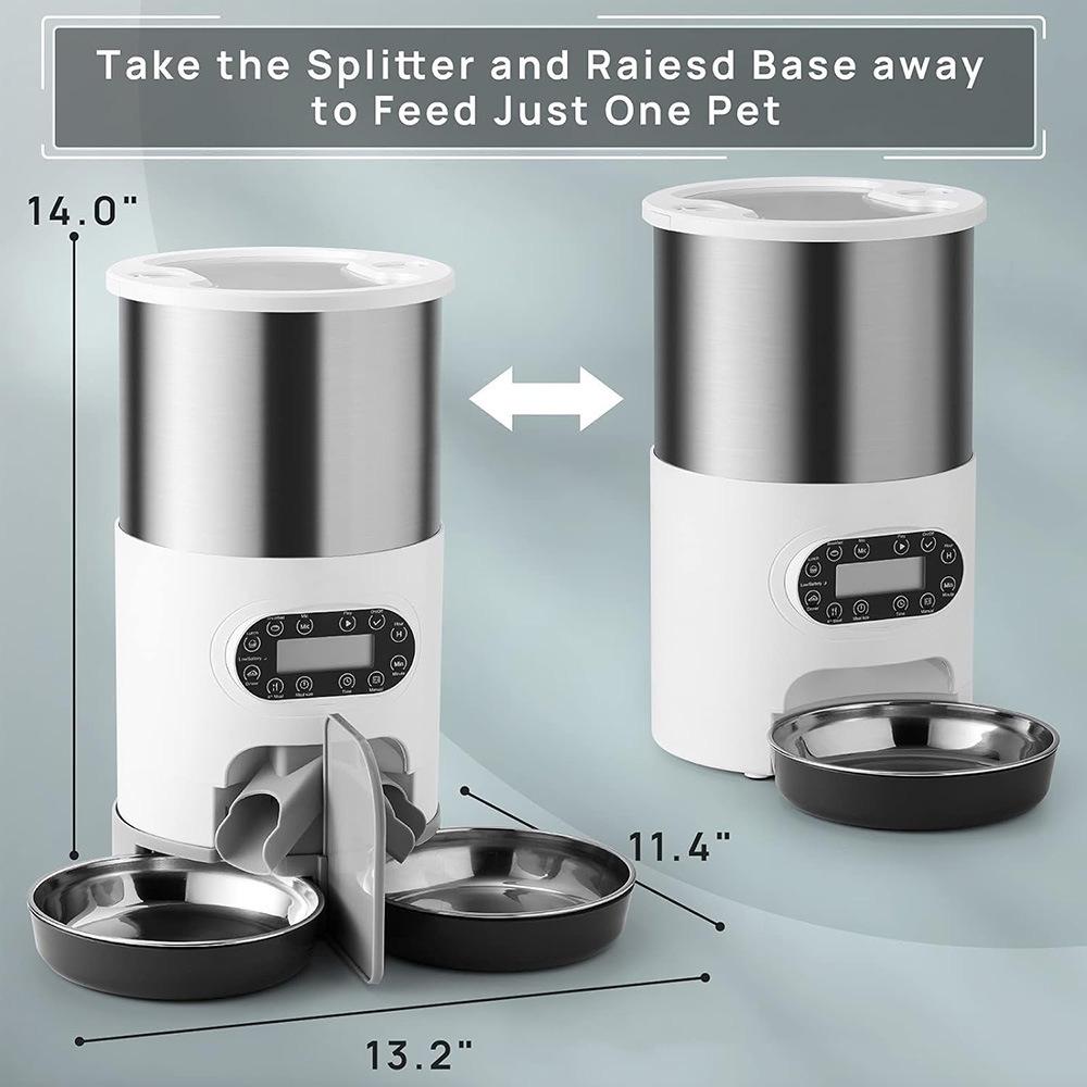 Smart Cat Feeder: Timed, Portion-Controlled, Voice Broadcast, Global Compatibility - Bestseller in EU, US, SEA