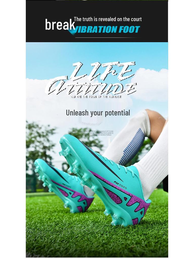 Футбольні бутси Ronaldo AG TF для дорослих та молоді: Чоловічі та жіночі професійні довгі шипи для тренувань