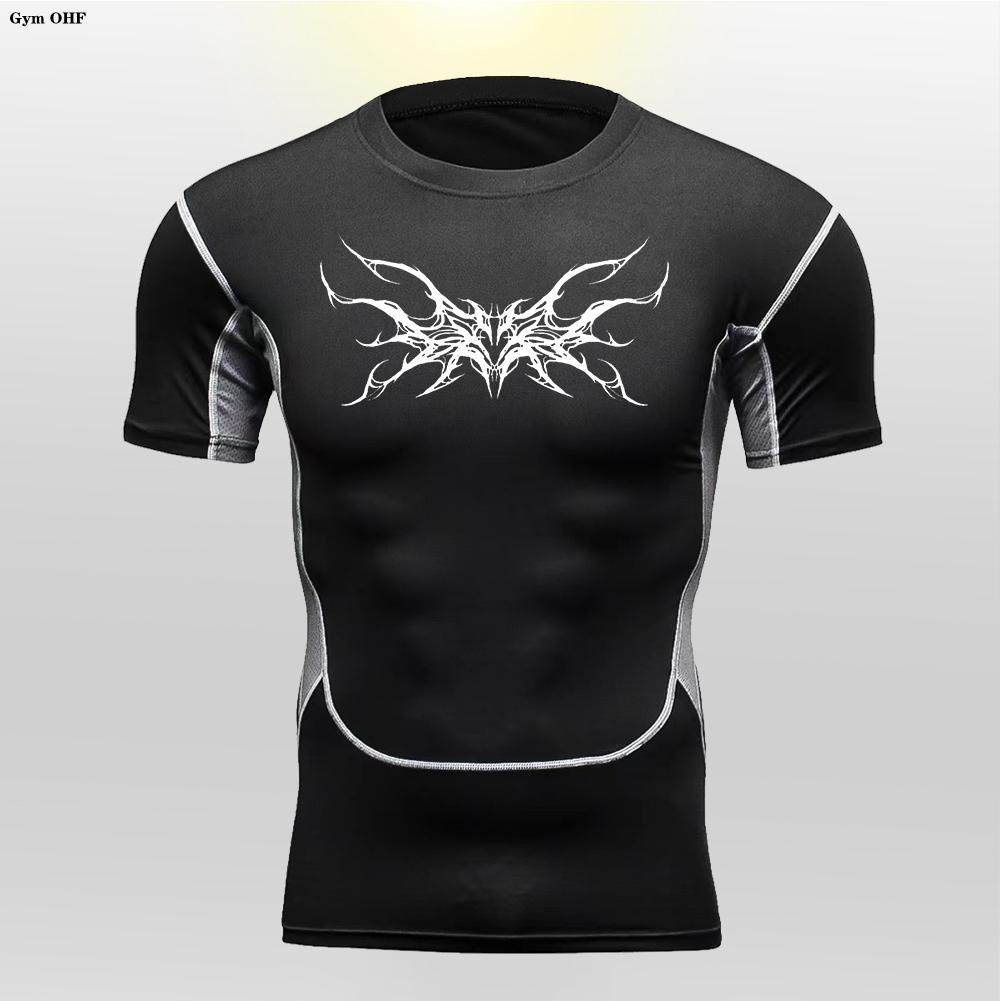 Man Compression T Shirt Gym Fitness Training Running Quick Drying Sports Shirt Summer Shaping Slimming Comfortable Men T Shirts