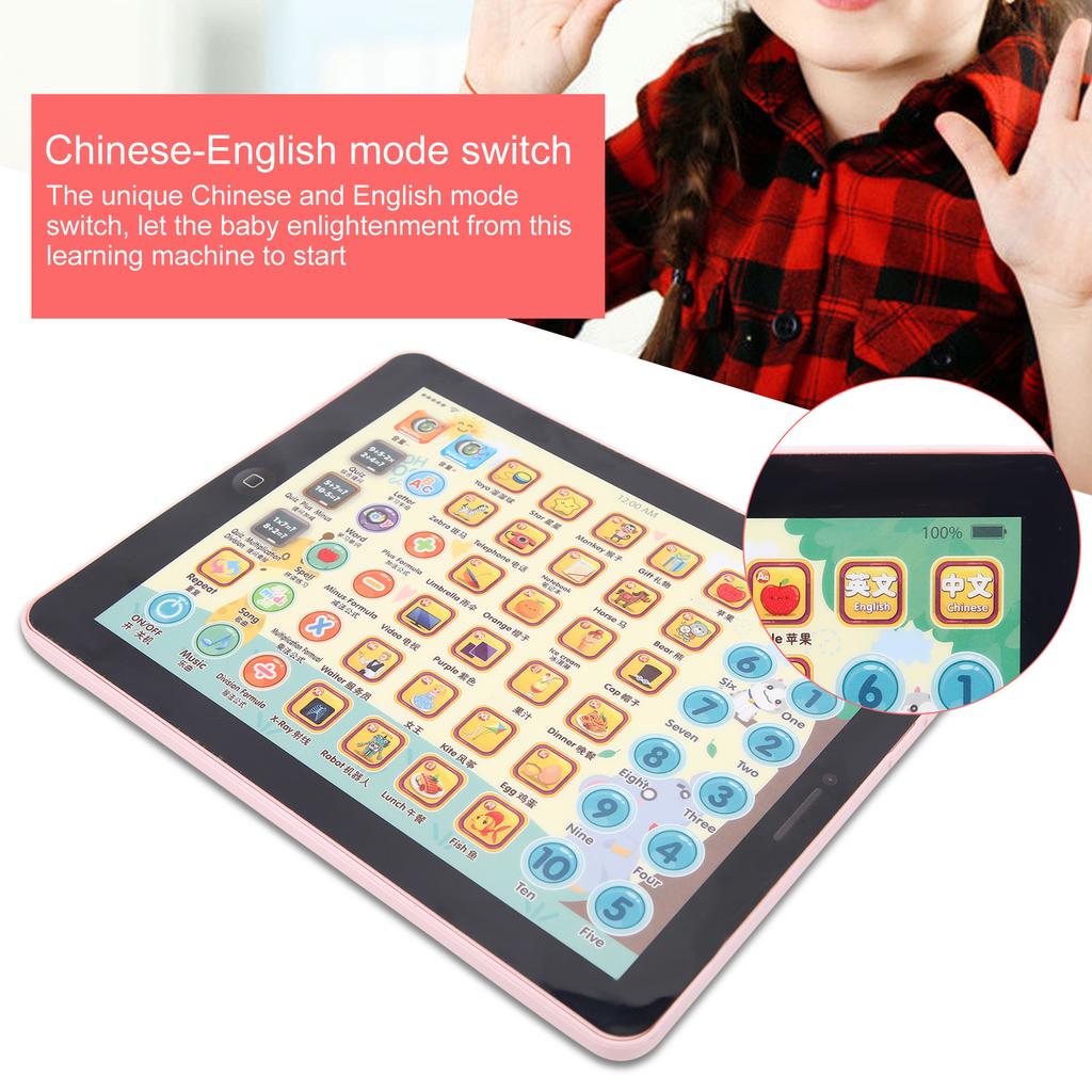 ABS Kid Children Tablet Pad Learning Letters Words Numbers Educational Electronic Toy