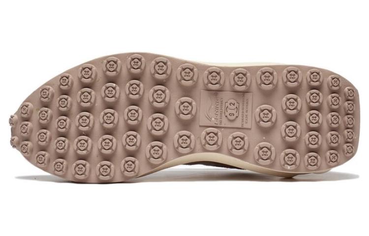 Li Ning Square And Round Textile, Synthetic Leather Vintage Slip Resistant Abrasion Resistant Low top AGCT016-7