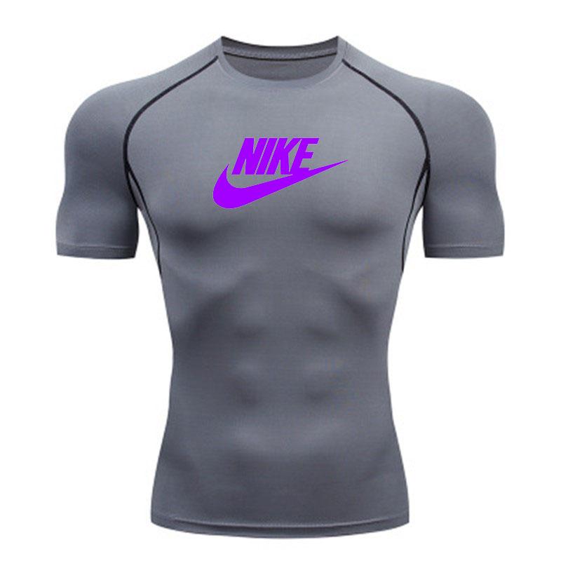 Men's Quick Dry Compression Workout T-shirt Breathable Stret