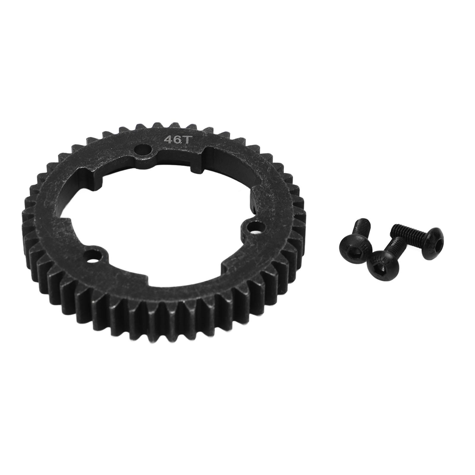 

Spur Gear 46T Steel Black Anti Rust Corrosion Resistance Hardened RC Car Spur Gear RC Car