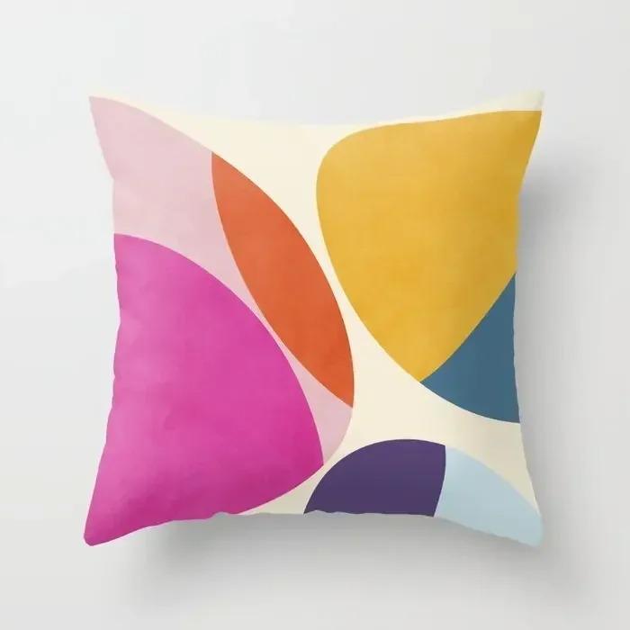 Home Nordic Living Room Decoration Abstract Morandi Sofa Cushion Cover