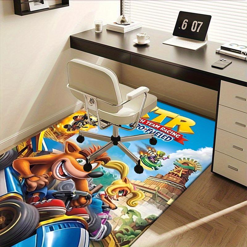 Poster Crash Team Racing Office Carpet Soft Polyester Entrance Carpet Washable Non slip Machine Wash