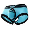 Men'S Boxers Sexy Removable Open U Convex Pouch Underwear Backless Hollow Panties Thin Breathable Underpants Open Hip Lingerie