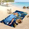 Erling Haaland Personalized Printed Beach Towel Soccer Logo Support Custom Name Text Absorbent Towel For Sport Travel Special Gift