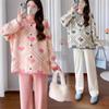 Gentle Wind Soft Waxy Love Crew Neck Sweater Cardigan Women's New Autumn Loose Sweet Knitted Coat Top