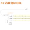 Door Sensor Control COB LED Strip Light Tape Wardrobe Bookcase Showcase Shelf Under Cabinet Backlight Lamp IR Proximity Switch