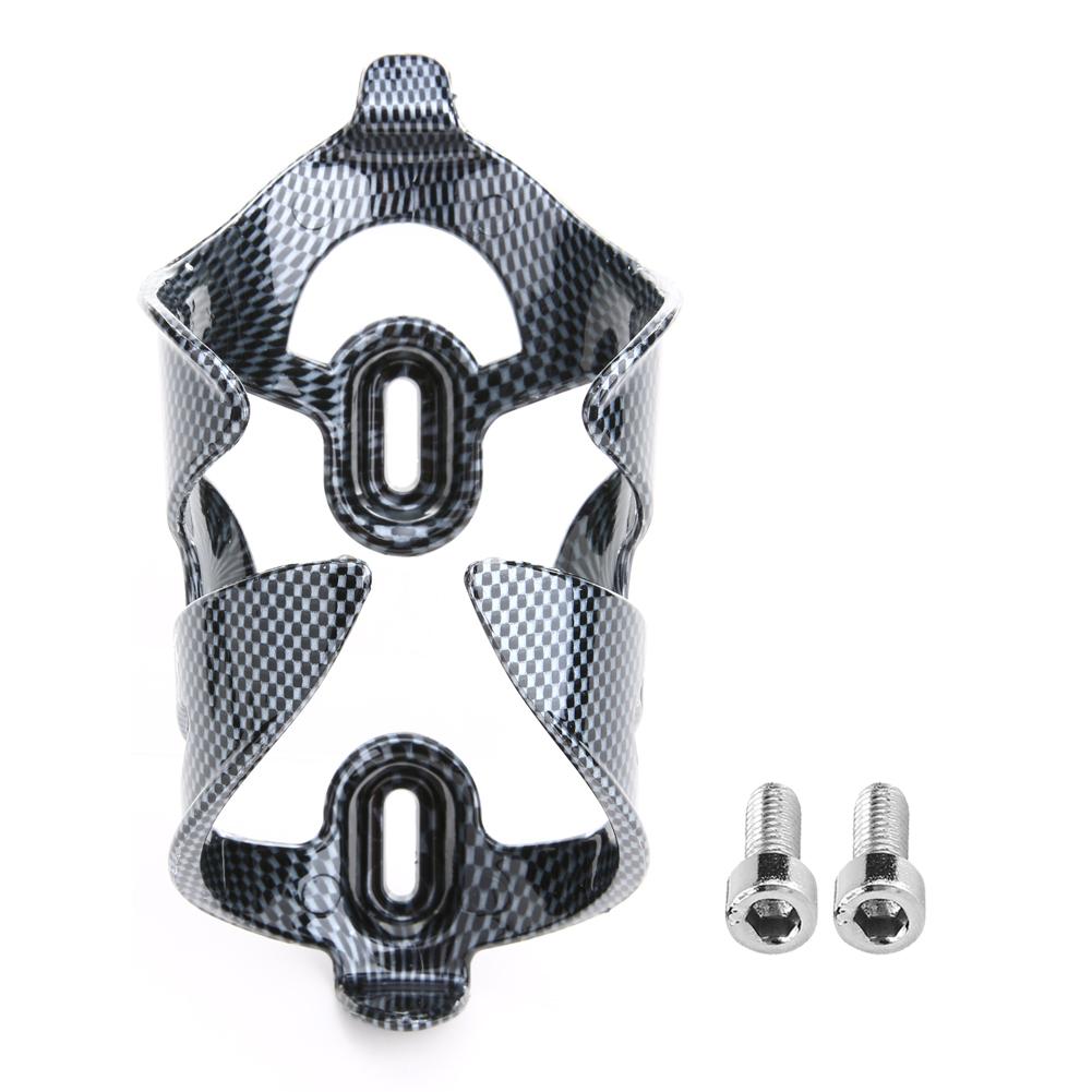 

Water Bottle Holder Bike Bicycle Texture Carbon Fiber Mountain Road + 2 Screws for Outdoor Cycle Biking Entertainment