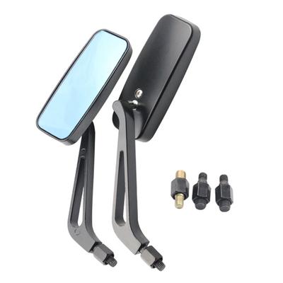 2 szt. Lusterko wsteczne motocyklowe prostokątne aluminiowe uniwersalne lusterko na kierownicę do motocykla