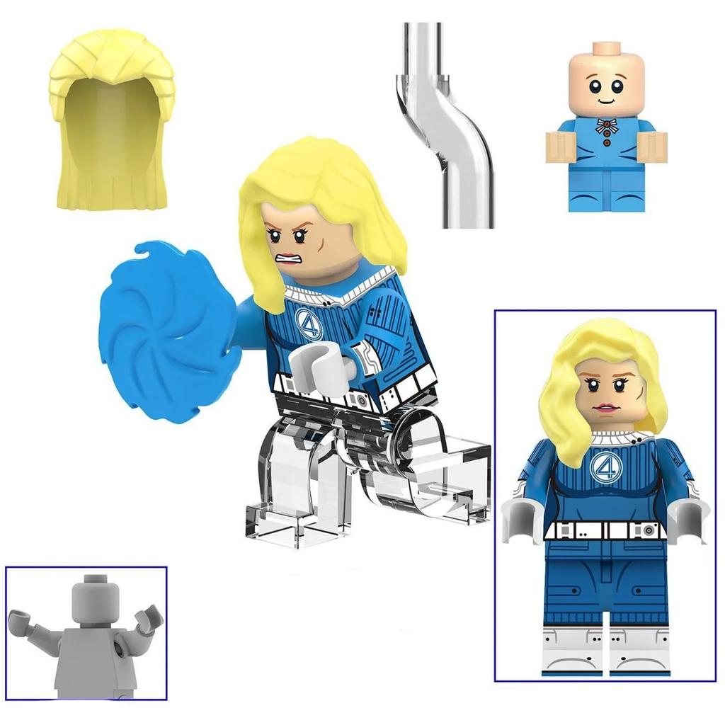 Hrdinové Stavební kostky Minifigurky Čtyři hrdinové Sestavené Dětské hračky