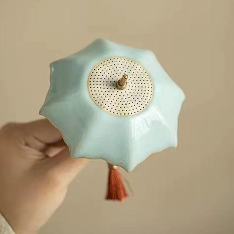 Tea Strainer Creative Handmade Rotating Umbrella Filter Tea Ceremony SetAnti Scalding Filter Small Ornament Tea Accessories Gift