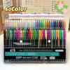 Set de 60 de Pixuri Multicolor - Nuanțe Strălucitoare, Metalice, Neon, Pastel și Clasice - Pixuri cu Gel pe Bază de Apă pentru Scris, Desen