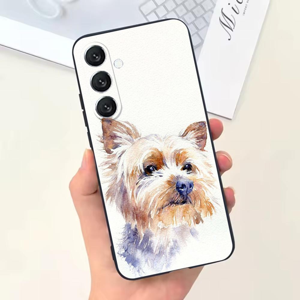 

Yorkshire Terrier Dog Phone Case For Samsung Galaxy A13,A21s,A22,A31,A32,A52,A53,A71,A80,Soft Black Shell Samsung a224g