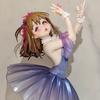 18cm/7inch Anime Girl Ballerina GK Figure Gray Gradient Dress Decor Ornament Collectible Model Gift for Anime Fans Home Decor