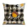 New Bee Day Pillow Case Line Print Festive Home Cushion Case Living Room Sofa Decorative Pillow Case