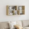 VidaXL Wall Shelf Sonoma Oak 100x25x50 Cm Engineered Wood 853274