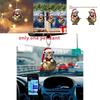 Car Interior Ornament Keyring With Cute Tiger Wearing Christmas Hat Design Acrylic Pendant For Travel And Gift