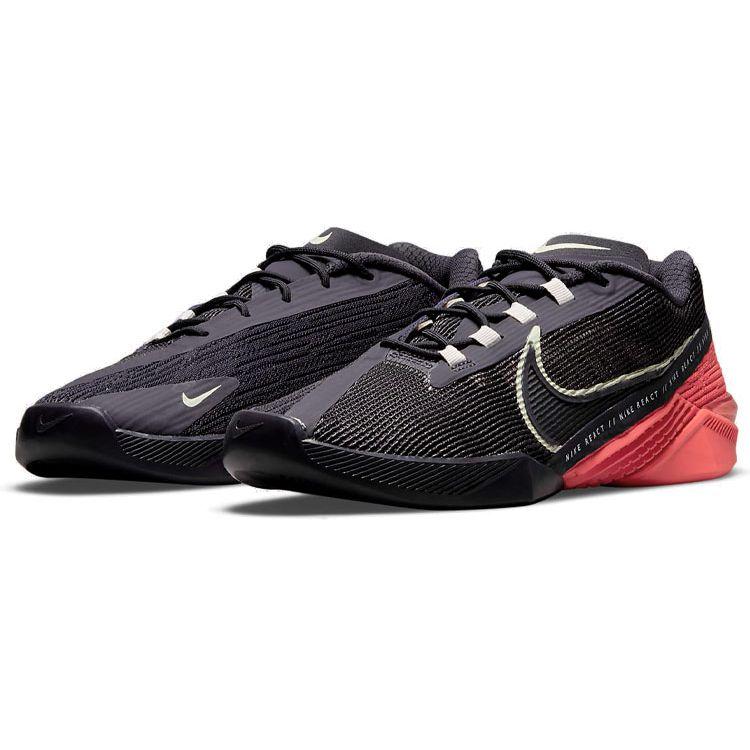 Nike React Metcon Turbo Breathable Shock Absorbing Non-Slip Low-Top Training Shoes Women Sneaker Black Red CT1249-558
