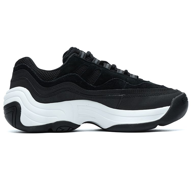 FILA Heritage Basketball Griff Low Top Retro Basketballschuhe Damen Sneaker Schwarz Weiß T12W141221FBW