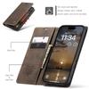 CaseMe Luxury Retro Magnetic Flip PU Leather Phone Case for iPhone 17 Air/17 Pro Max/17E Wallet Card Holder Cover Phone Coque