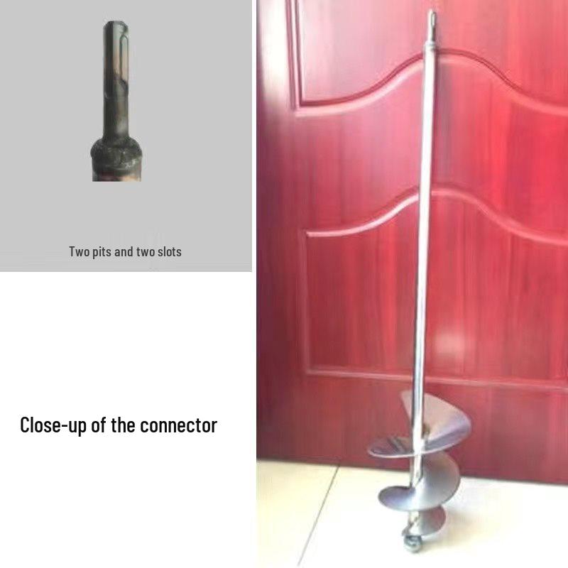 Stainless Steel Dual-Use Mixer: Cement & Sand Plastering Rod with Electric Hammer