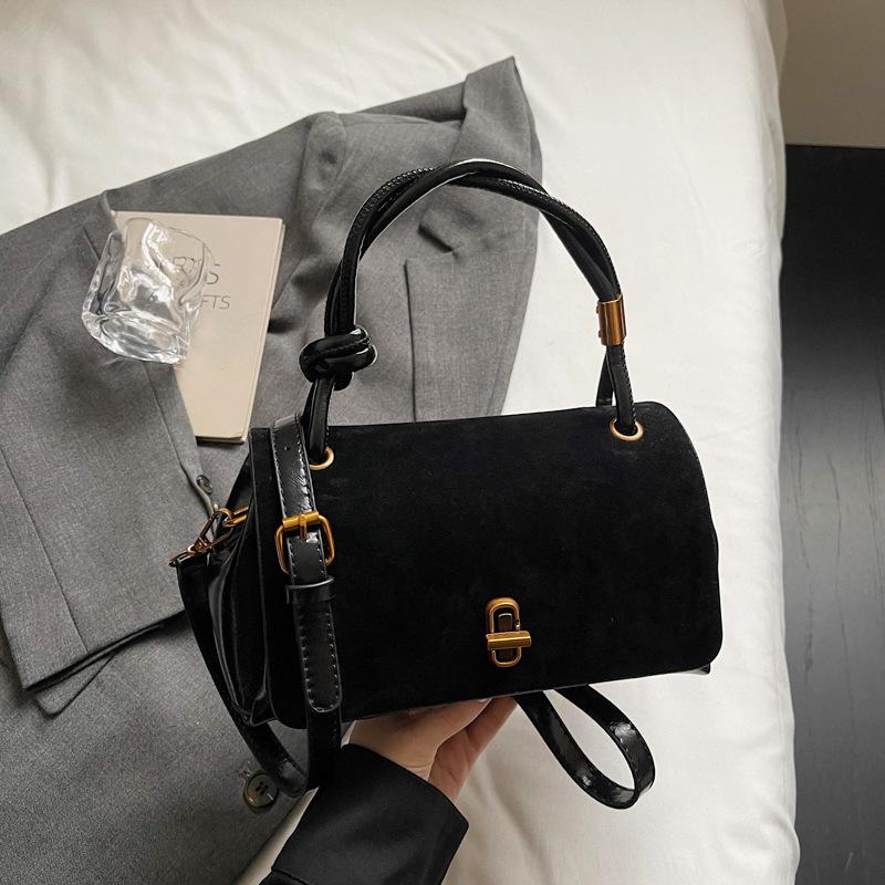 Fashion Portable Small Square Bag Women's Autumn New Retro Trend Messenger Bag Niche Texture Shoulder Bag