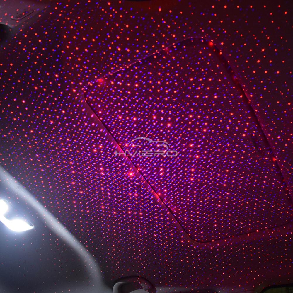 Car Roof Star Sky Light Interior Mini LED 5V Starry Atmosphere Projector Decoration USB Night Flashlight Home Decor Galaxy Lamp