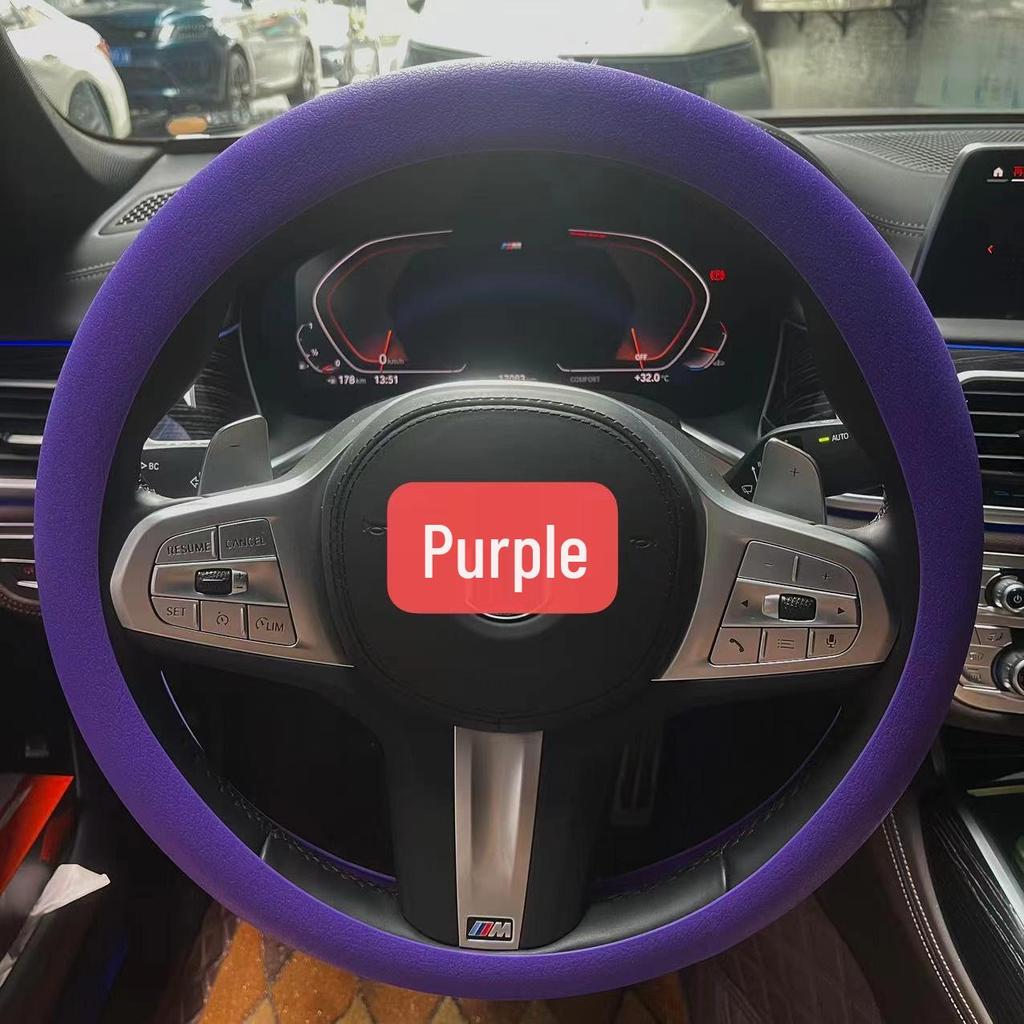 Ultra-thin Silicone Steering Wheel Cover - Non-slip, Wear-resistant, Universal Fit for All Seasons