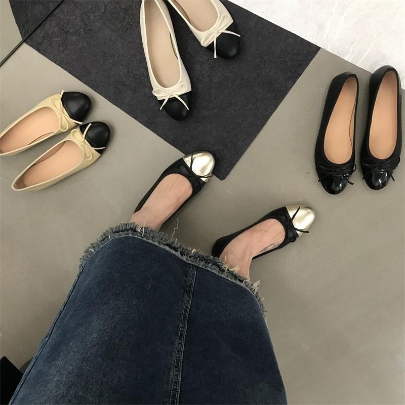 Spring Butterfly-knot Women Loafer Elegant Mix Colors Slip On Shoes Laides Comfort Soft Sole Ballet Flats Single Shoes