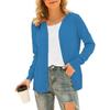 Damen Strick Cardigan Pullover Langarm Knopfleiste Mantel Basic Oberteile Oberbekleidung