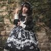 [Milky Time] Gothic Lolita Dress, Monochrome, Cosplay, Landmine Style, A-Line, Sickly Cute, Long Sleeves