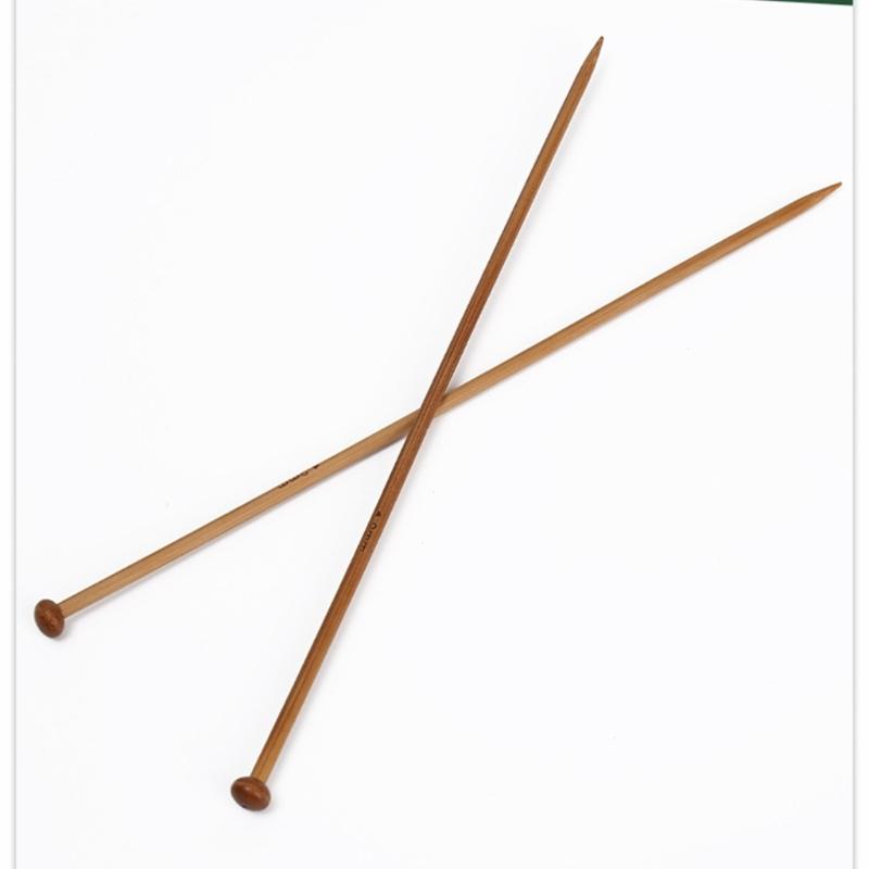 10Pairs Wood Single Ended Knitting Needle Single Pointed Head Knitting Needle for Sweater Sock Scarf Crochet Yarn Tool