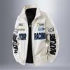 JK5578 Men's Stand Collar Jacket: Spring/Autumn Motorcycle Racing Suit with High-End Embroidery Trend