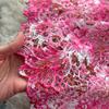 Summer Fashionable Short Sleeve Slimming Water Soluble Lace Dress Vintage Stand Collar Ruffles Splice Lace Mid-Length Dress