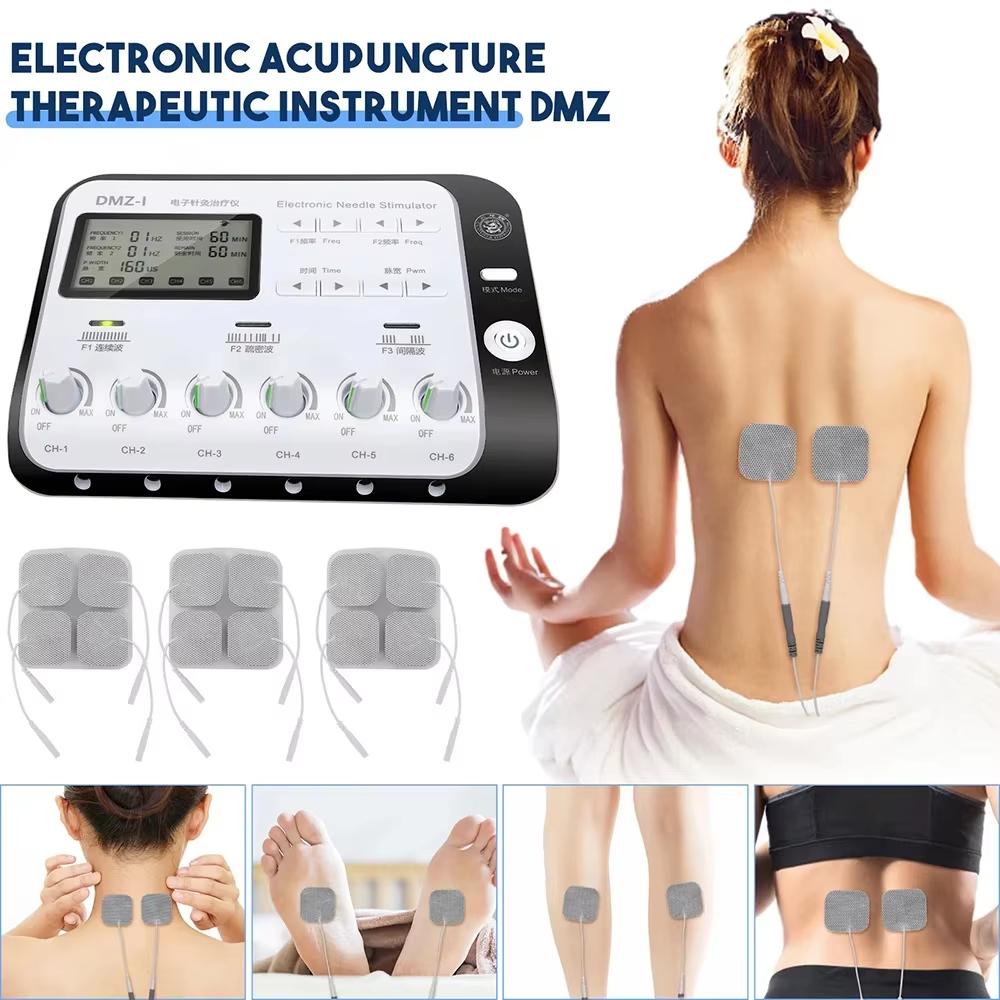 6 Output Electroacupuncture Muscle Stimulator TENS Neuromuscular Relaxation Massager Portable Multi-Mode Acupuncture and Moxibustion Device