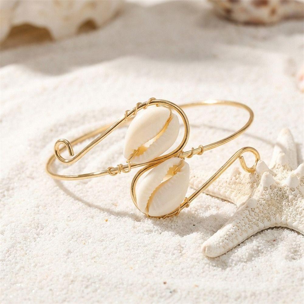 Adjustable Arm Bracelet Boho Beach Jewelry Trendy Arm Bangle  For Women